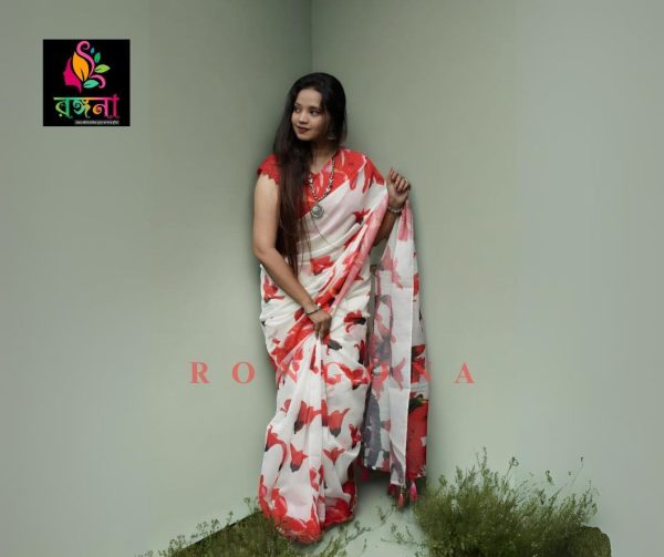 Digital Print Saree